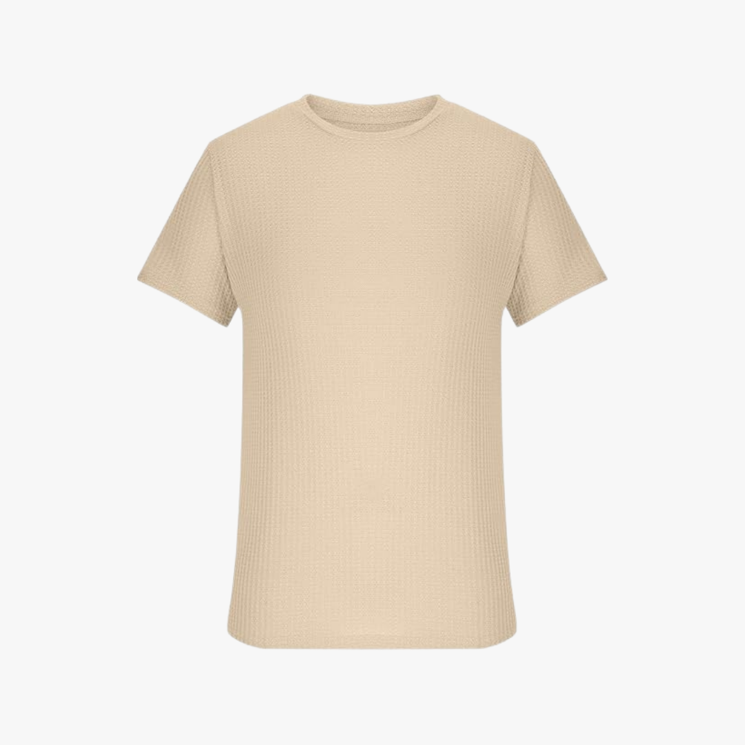 Novo | Lichtgewicht Wafelstof T-shirt voor Heren – Ademend en Zomerse Stijl