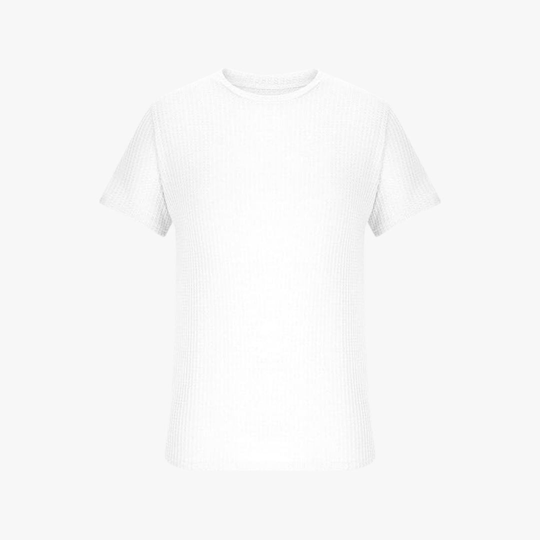 Novo | Lichtgewicht Wafelstof T-shirt voor Heren – Ademend en Zomerse Stijl