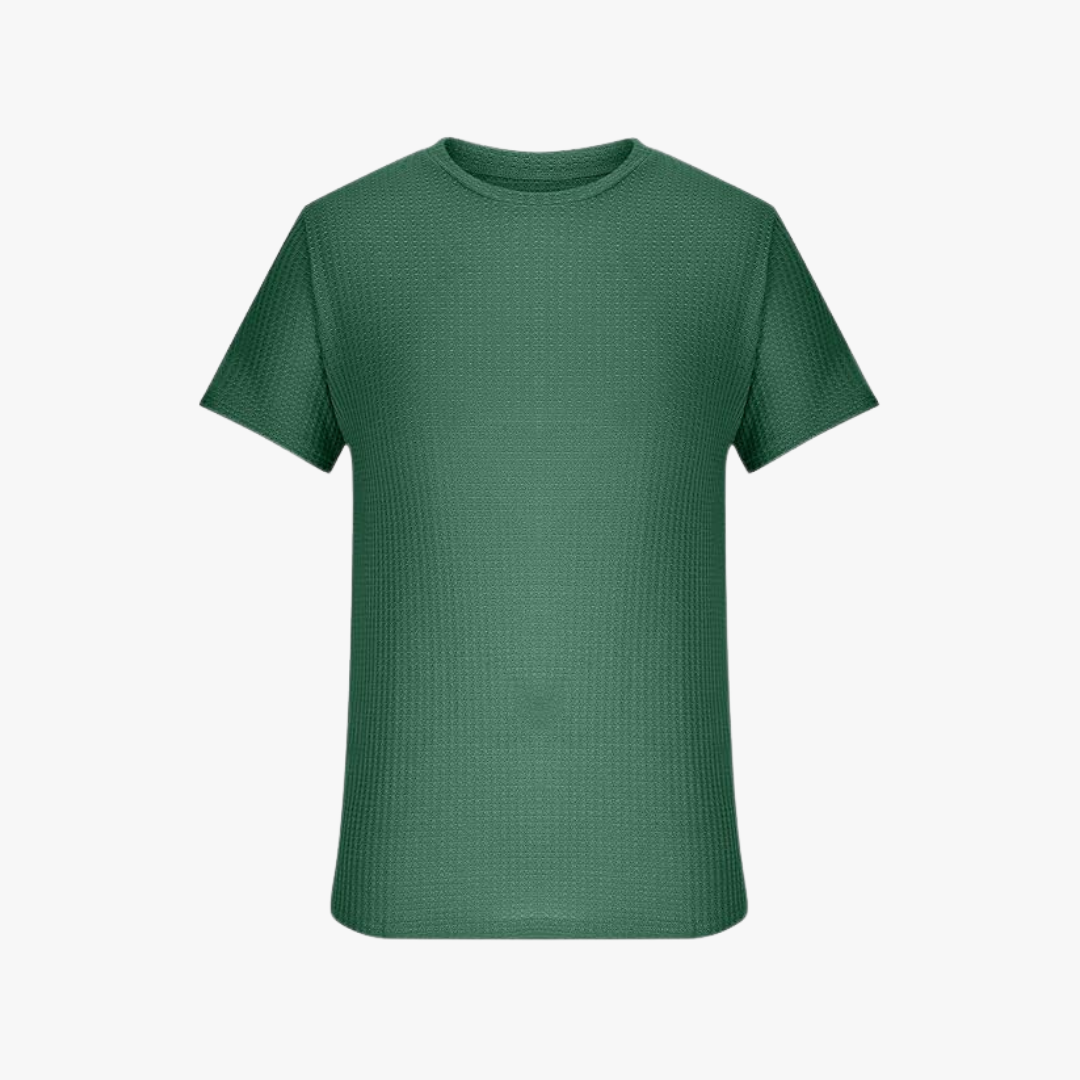 Novo | Lichtgewicht Wafelstof T-shirt voor Heren – Ademend en Zomerse Stijl