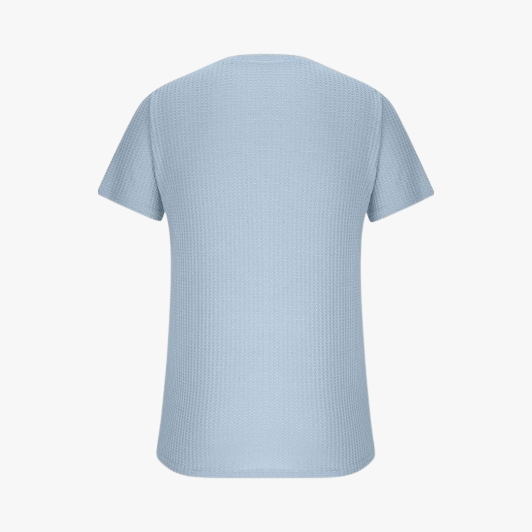 Novo | Lichtgewicht Wafelstof T-shirt voor Heren – Ademend en Zomerse Stijl